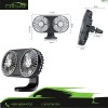 Car Fan- Double head - AC vent and Stand and Atmosphere Lights