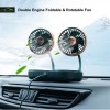 Double Engine Foldable & 360° Rotatable Fan